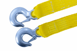 Abschleppseil mit Haken UNITRAILER Abschleppgurt 4,5m/50mm/5t gelb