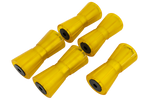 KNOTT-Kielrollen-Set in gelb, 5-teilig, für Pkw-Anhänger