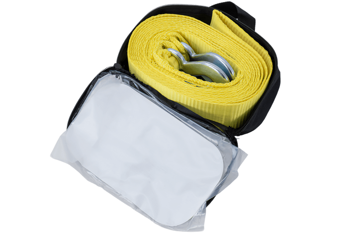 Abschleppseil mit Haken UNITRAILER Abschleppgurt 5m/50mm/4t gelb