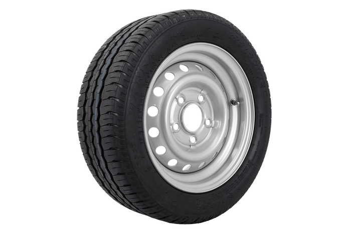 Verstärktes Rad für Anhänger REIFEN WANDA 195/50 R13C 104/101N FELGE TRAILER TOP 5.5Jx13"H2 5x112 ET:30