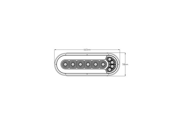 TruckLED L1873 LED-Rückleuchte mit 4 Funktionen, universell