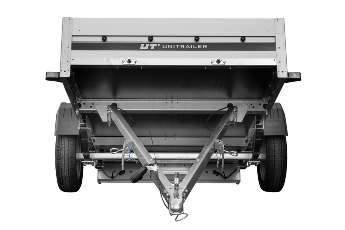 Autotransportanhänger auf Federn mit Aluminiumseitenwänden 230x125 Unitrailer Garden 230/R KIPP ALU