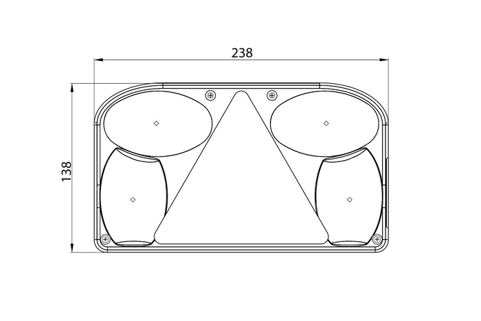 Ersatzglas FRISTOM FT-088 KPPM, rechts
