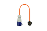 Adapter mit UK-Stecker und CEE-Buchse 16A ProPlus 373522, 40 cm Kabel