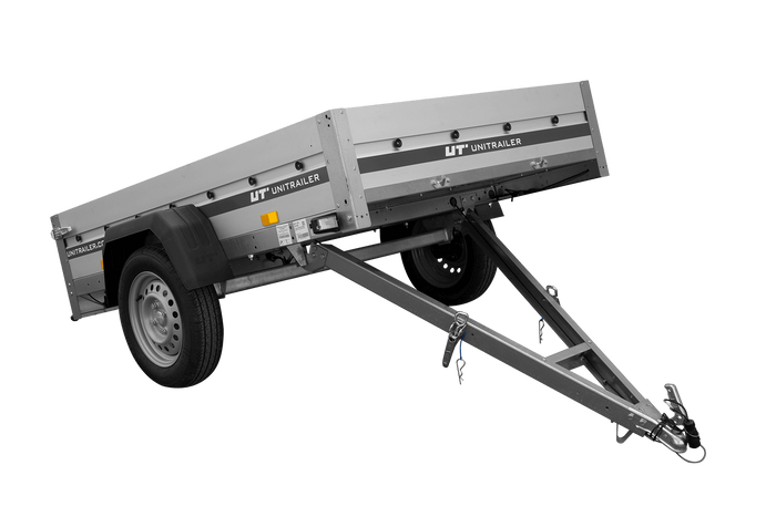 Anhänger mit Aluminiumseitenwänden 200x125 Unitrailer Garden 201 KIPP ALU