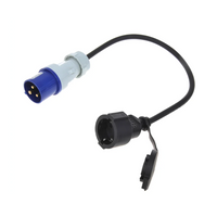 Adapter mit CEE-Stecker und Schuko-Steckdose 16 A 230 V mit Schutzkontakt ProPlus 373530 40 cm Kabel