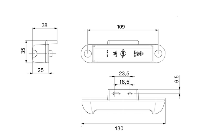 HORPOL LPD 3240 LED-Nebelschlussleuchte universell