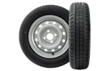 Satz von zwei Rädern für den Anhänger. LINGLONG-Reifen 155/70 R13 75N UNITRAILER-FELGEN 4Jx13"H2 4x100 ET:30