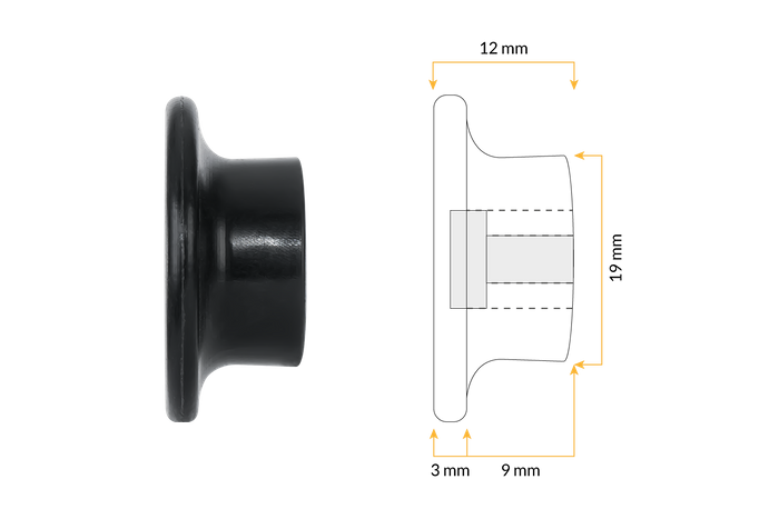 TULPLAST Anhängerseitenrollen zur Befestigung von Abdeckungen, Netzen und Planen, 26er-Set