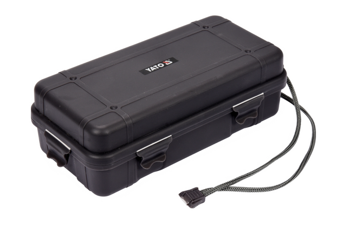 YATO YT-085609 LED 900lm Multifunktions-Taschenlampe, Powerbank, Flaschenöffner, Notfallhammer