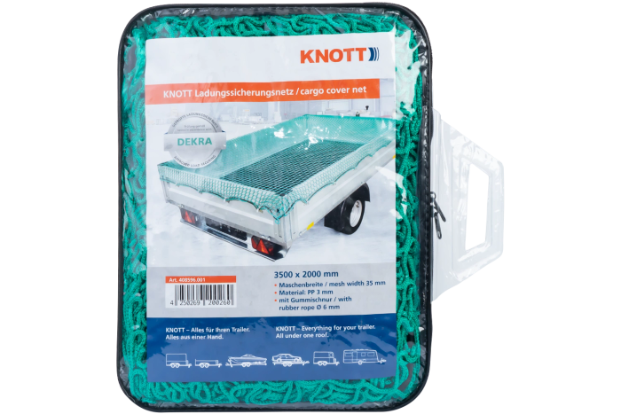 OUTLET KNOTT Anhänger-Transportnetz zur Ladungssicherung 200x350cm