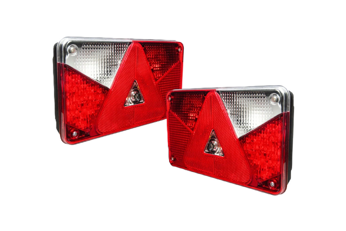 ASPÖCK MULTIPOINT III Rückleuchten, Bajonettanschluss 8-PIN, 7 Funktionen, links + rechts