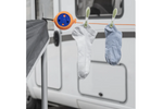 ProPlus 362102 einziehbare Wäscheleine, 8 m