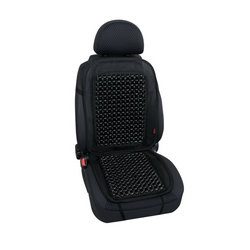 Evoluzione Kissen aus schwarzen Holzperlen