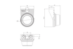 FRISTOM FT-059 Rote LED-Maarkierungsleuchte mit Winkelhalterung