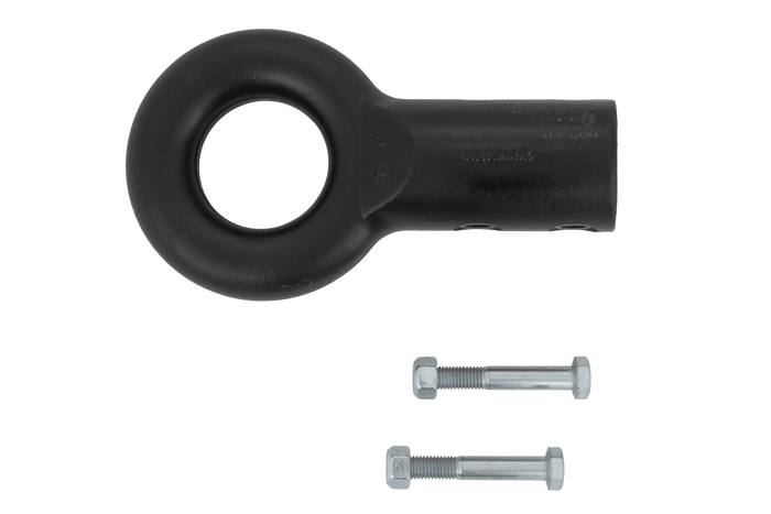 KNOTT KK7937S Augenkupplung für einen 3500 kg Anhänger mit 60 mm Rohrzugdeichsel, neue Ausführung