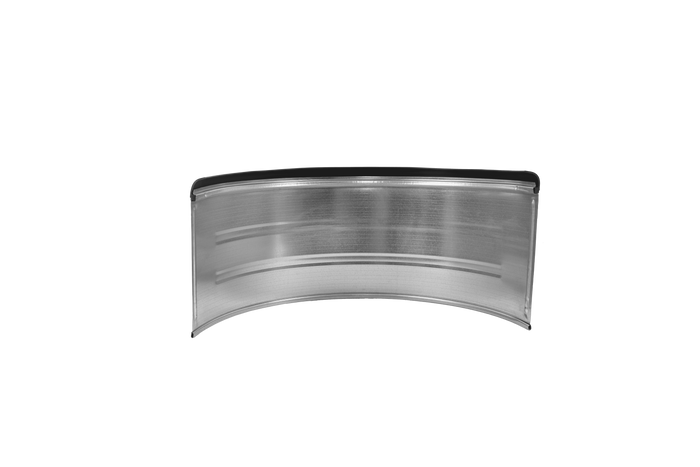 Doppelkotflügel für Anhänger 15-16" DOMAR DK7115 Radlauf 880/400 mm Metall mit Gummikante