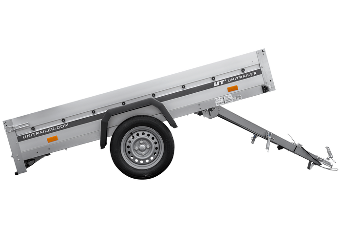 Anhänger mit Aluminiumseitenwänden 230x125 Unitrailer Garden 230 KIPP ALU
