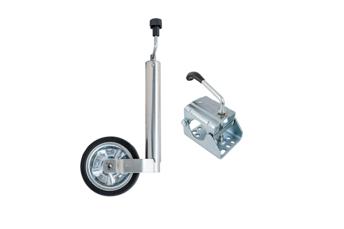 Stützrad mit Klemme KNOTT TK60+KLE60 250 kg 60 mm 530–760 mm