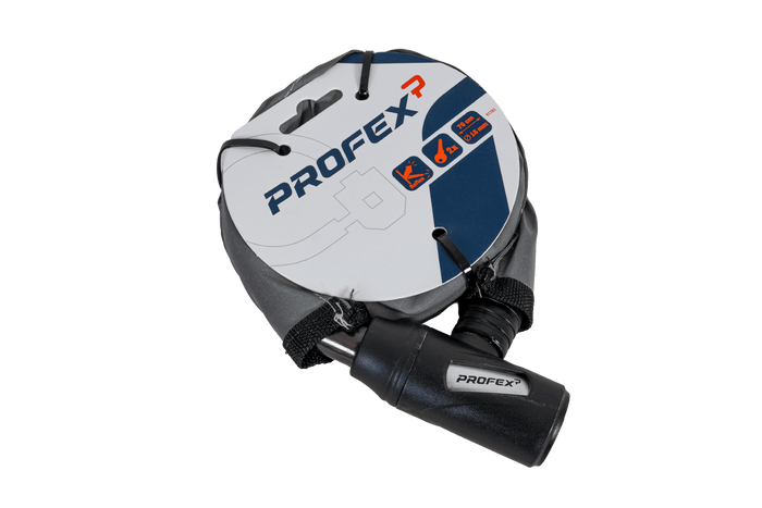PROFEX Reflex Stahlpanzer-Fahrradschloss, 70 cm lang