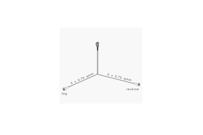 ASPÖCK Elektroinstallation, Anhängerkabelbaum, 5 m, 13-poliger Stecker, 2 x 5-polige Bajonettstecker
