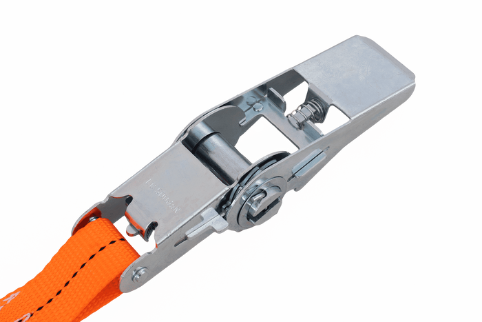 Satz aus vier HERMON 5m/25mm/1t einteiligen Gurten mit Spanner