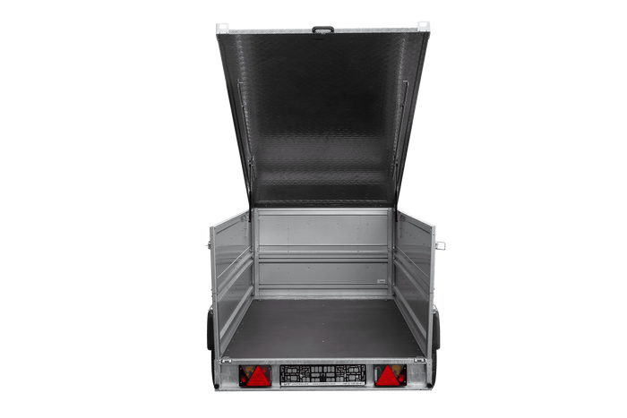 Einachsanhänger 264x125 UNITRAILER FORCE 264 KIPP mit BIS-Seitenwänden und Aluminiumabdeckung