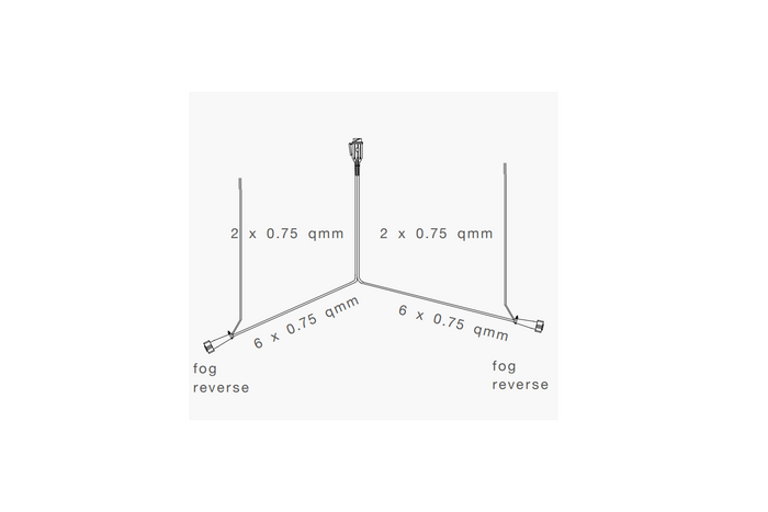 ASPÖCK Elektroinstallation, Anhängerkabelbaum 8 m, 13-poliger Stecker, 2 x 8-polige Bajonettverschlüsse