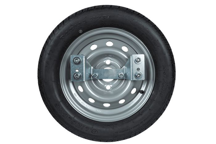 Ersatzrad für Anhänger mit Halterung LINGLONG TIRE 155/70 R13 75N UNITRAILER FELGE 4Jx13 4x100 ET:30