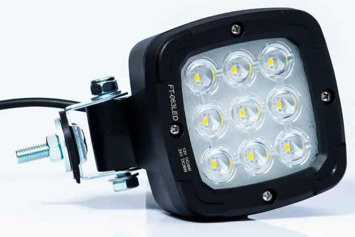 Universelle LED-Arbeitsleuchte 1800 Lm, 9 LEDs, an einem Gelenkgriff