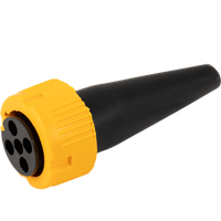 MANTES Stecker für Anhängerrückleuchten Bajonett 5-PIN, gelb, links