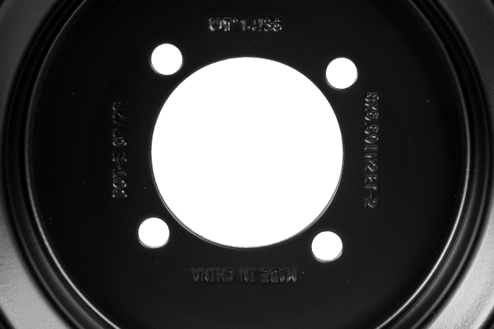 UNITRAILER Stahlfelge schwarz 5,5 x 8 Zoll H2 4 x 88 ET: -2