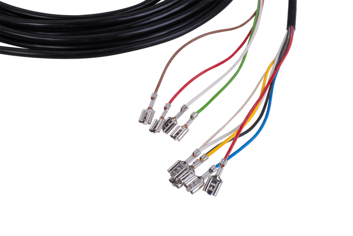 MANTES Elektroinstallation Anhängerkabelbaum 4m 7PIN Stecker 6.3 Anschlüsse