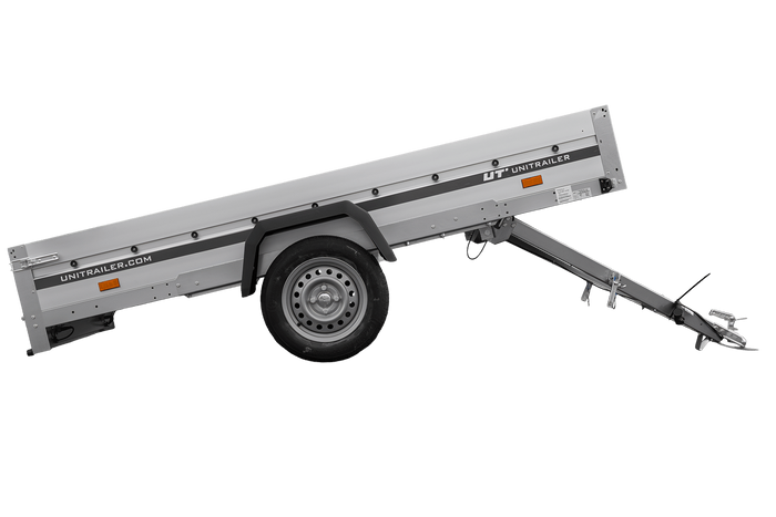 Anhänger mit Aluminiumseitenwänden 264x125 Unitrailer Garden 264 KIPP ALU