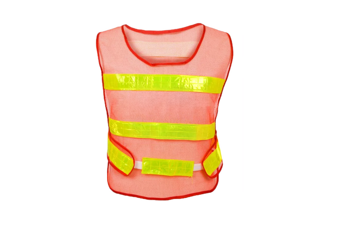 HERMON XXL orange Warnweste mit seitlichem Klettverschluss