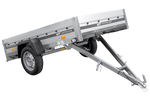 Anhänger mit Aluminiumseitenwänden 230x125 Unitrailer Garden 230 KIPP ALU