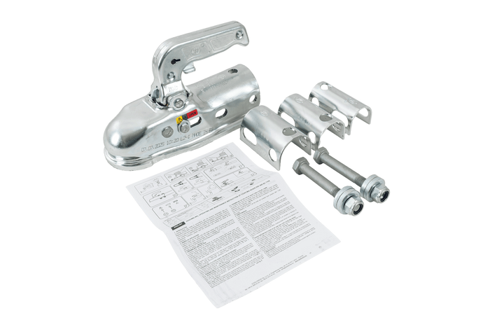 STEELPRESS BC-3000.1D-00-00+Z2 Kugelkopfkupplung für 3000kg Anhänger mit 35-50mm Rohrdeichsel