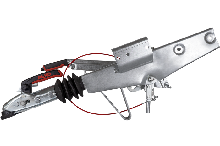 Auflaufvorrichtung AL-KO 60S/2 mit AK161-Kugelkupplung für einen 750-kg-Anhänger mit Vierkantdeichsel