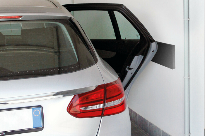 Set mit vier Schutzwandpaneelen für die LAMPA Premium Garage 40x15cm