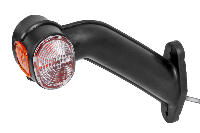 ASPÖCK SUPERPOINT II rechter Positionsleuchte an einem Gummiarm mit seitlichem Kabel