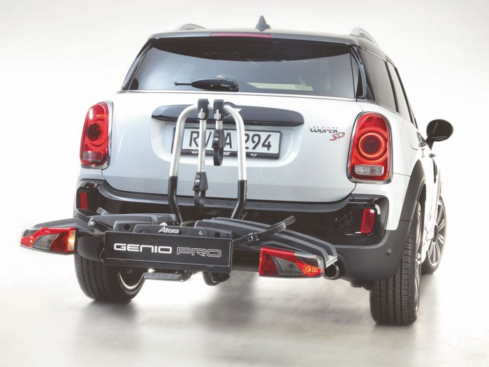 Atera Genio Pro Anhängerkupplungsplattform für 2 Fahrräder + Adapter für 3. Fahrrad