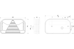 FRISTOM FT-170 LED Rückleuchte, 6 Funktionen, links