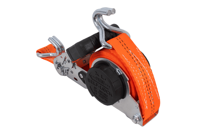 FASTY automatischer Transportgurt mit Aufrollmechanismus, 5 m/35 mm/1 t, orange