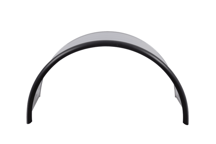 Doppelkotflügel für Anhänger 17,5–19,5 Zoll DOMAR DK7140 Radlauf 1000/500 mm Metall mit Gummikante