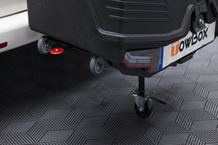 Towbox Camper Alpha schwarz (kurz) - Anhängerkupplungs-Dachbox