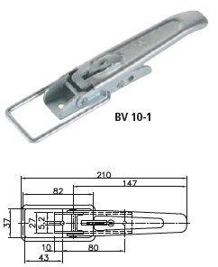 Seitenkupplung mit Verschluss WINTERHOFF BV 10-1 + BVG 10-B kompletter Anhänger Seitenverschluss