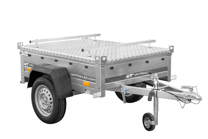 Einachsanhänger 750 kg, 150 x 106 cm Garden Trailer 150 KIPP mit Aluminium-Deckel