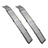 UNITRAILER ALR005 klappbare Auffahrrampen aus Stahl für Anhänger, 200 cm, 500 kg, 2er-Set