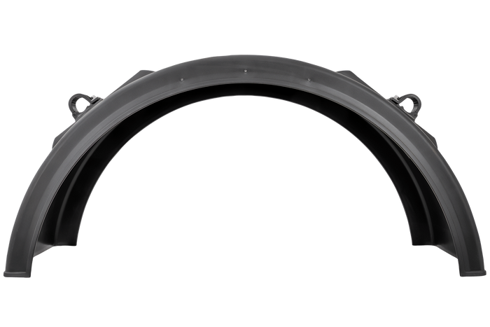 Kotflügel für Anhänger 19,5-22,5" DOMAR DK2975 Radkasten 1250/430mm mit Befestigungswinkeln