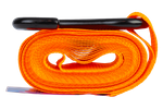 Satz aus vier UNITRAILER 4m/25mm/0,68t orangefarbenen Transportgurten mit Spannvorrichtung
